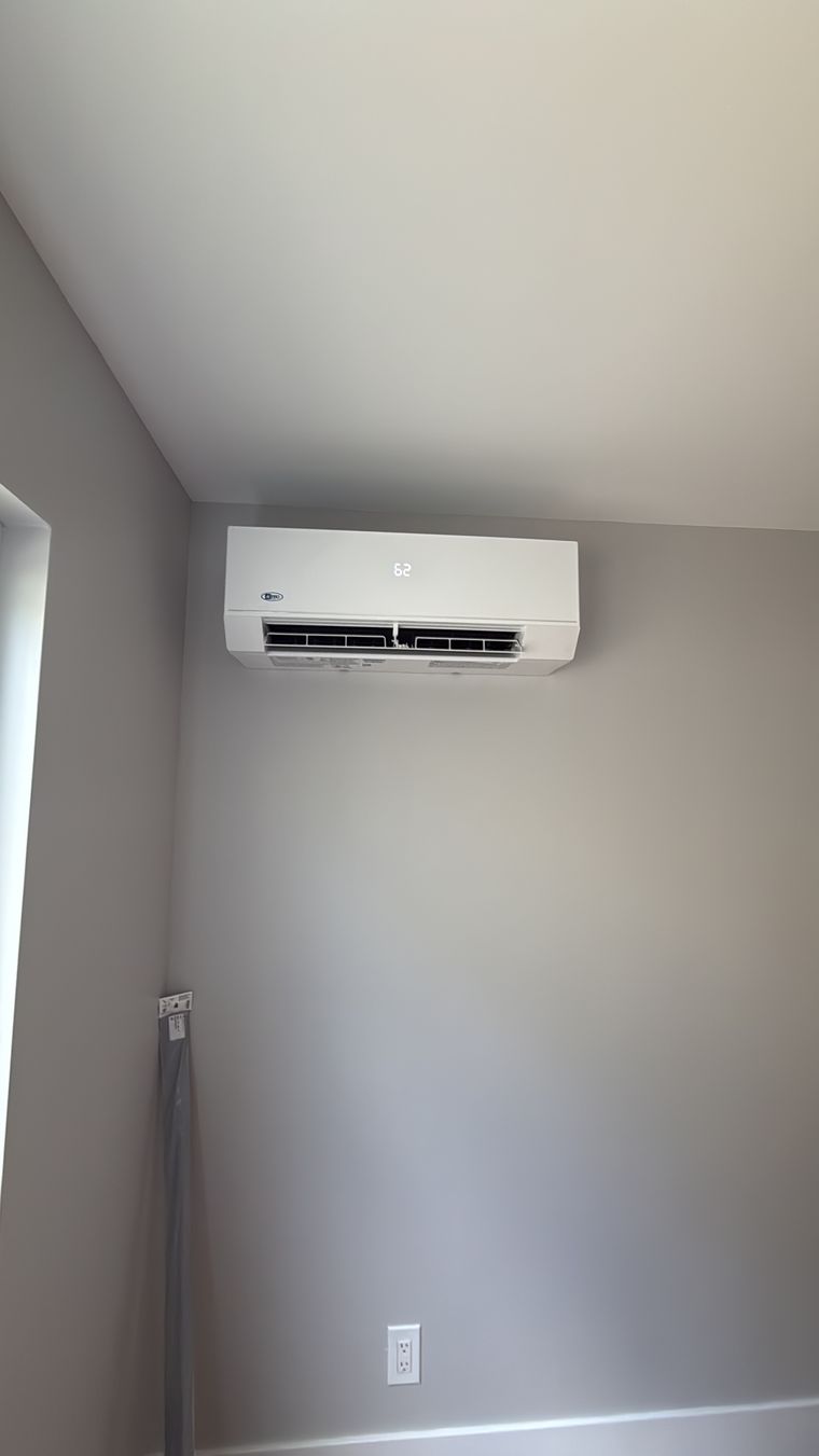 Wall-mounted mini-split head running, 62 display
